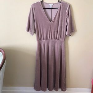 H&M Lavender Velvet Dress